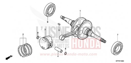VILEBREQUIN/PISTON SH125C de 2012